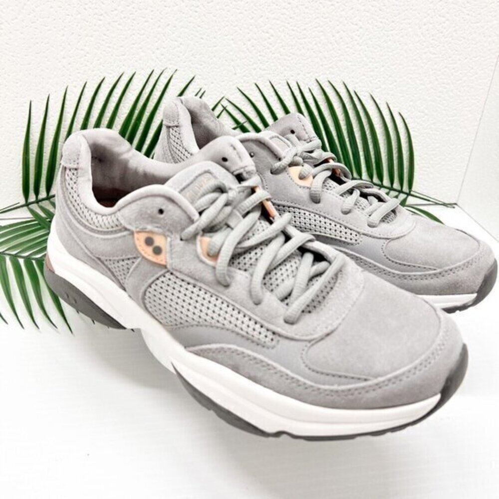 Ryka Nova SC Gray Suede Mesh Size 8.5M Womens Shoes Walking Comfort Sneaker NEW